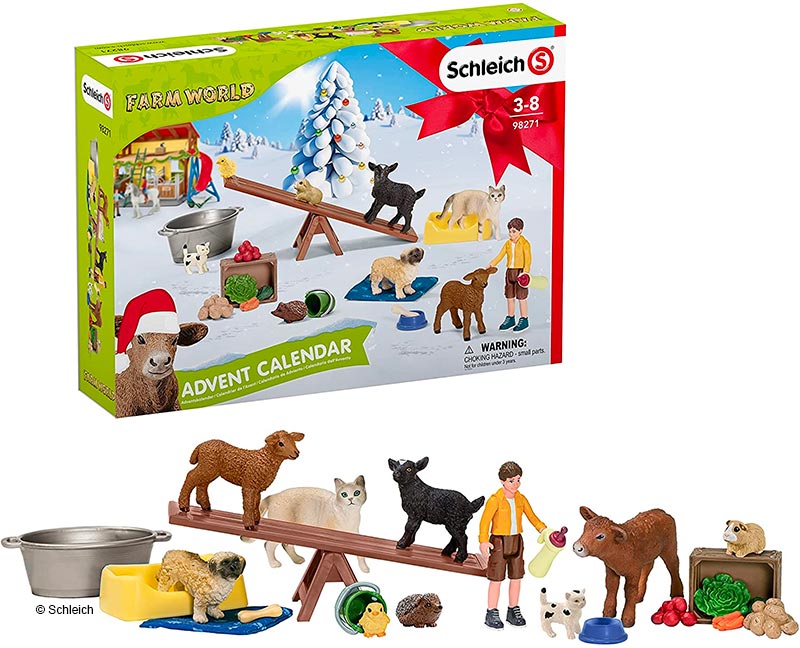 Calendrier de l'avent animaux de la ferme Schleich