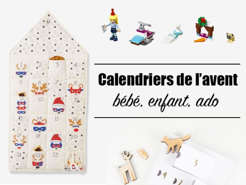 Calendriers de l'avent enfant, bébé et ado 2022