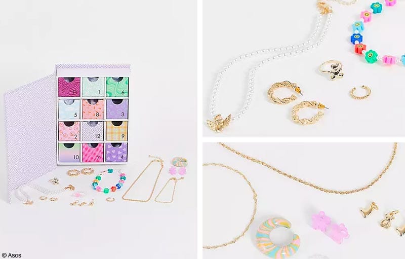 Calendrier de l'avent bijou Asos