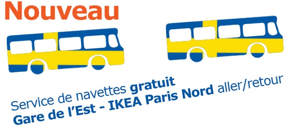 Une Navette Gratuite De La Gare De L Est Pour Rejoindre Ikea Paris