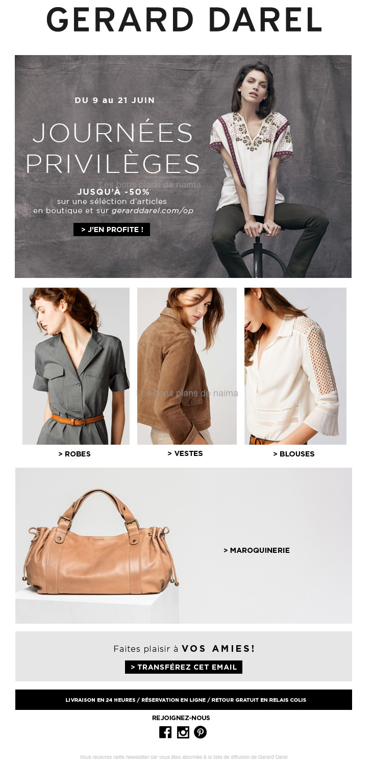 Gerard darel soldes clearance privees