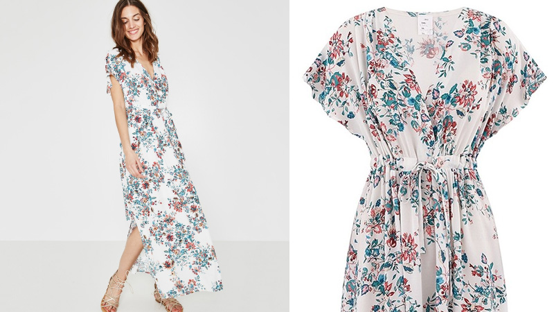 Robe longue à fleurs Promod