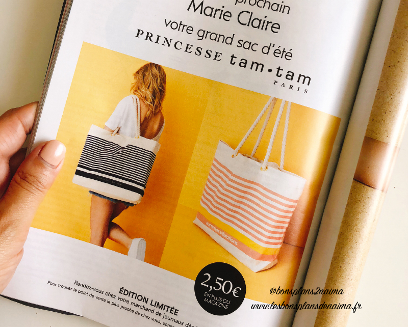 Sac Princesse Tam Tam magazine Marie Claire