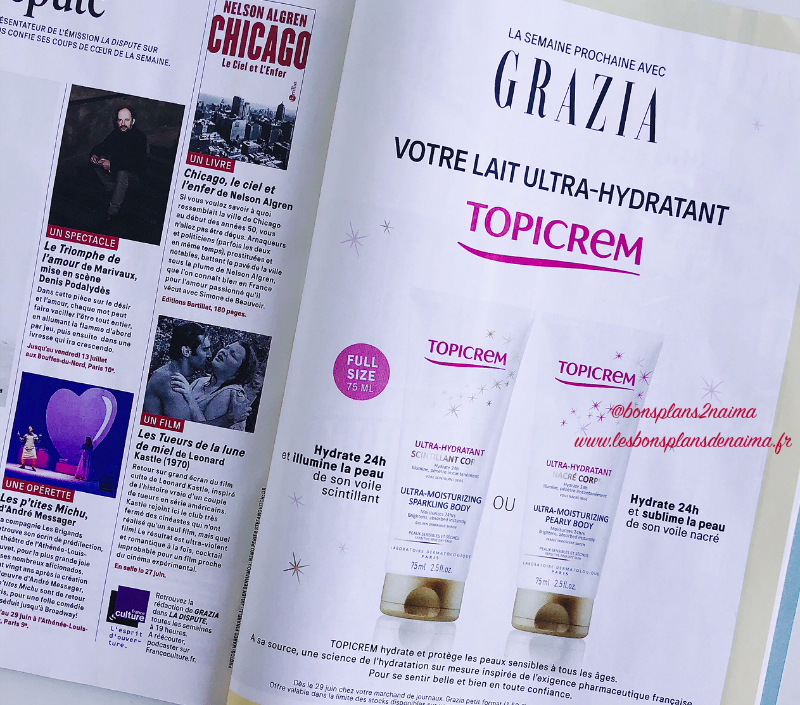 Topicrem magazine Grazia