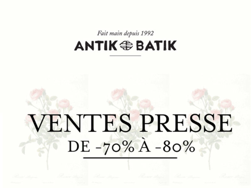 Vente presse Antik Batik