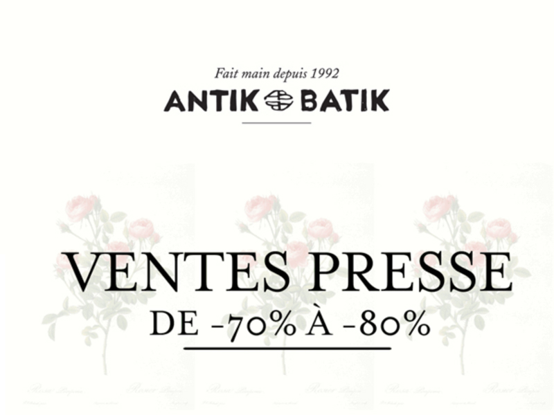 Vente presse Antik Batik