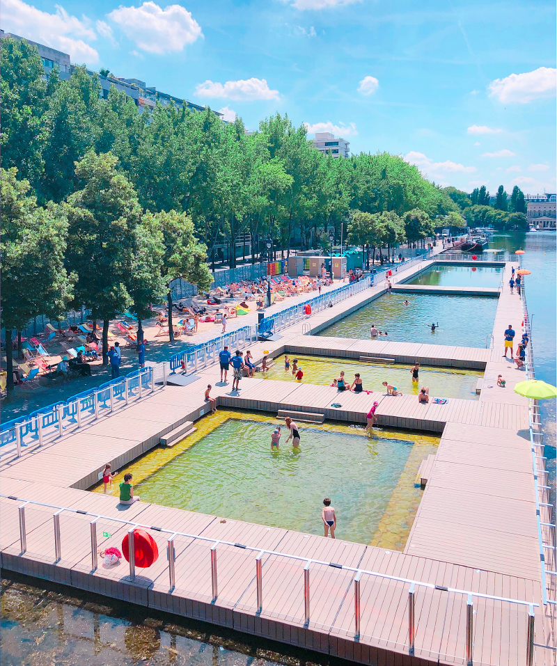 Baignade Bassin de la Villette