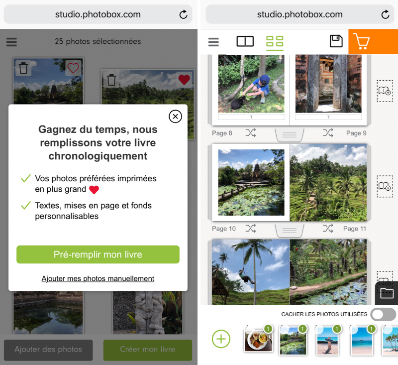 Livre Photobox offert