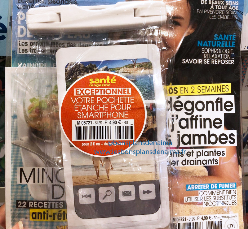 Pochette étanche pour smartphone Santé Magazine