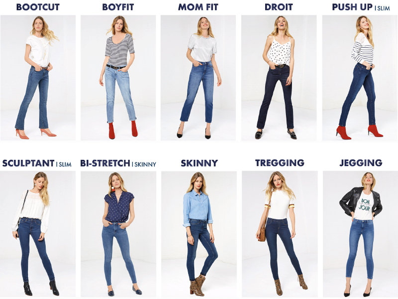 Coupes jeans femme