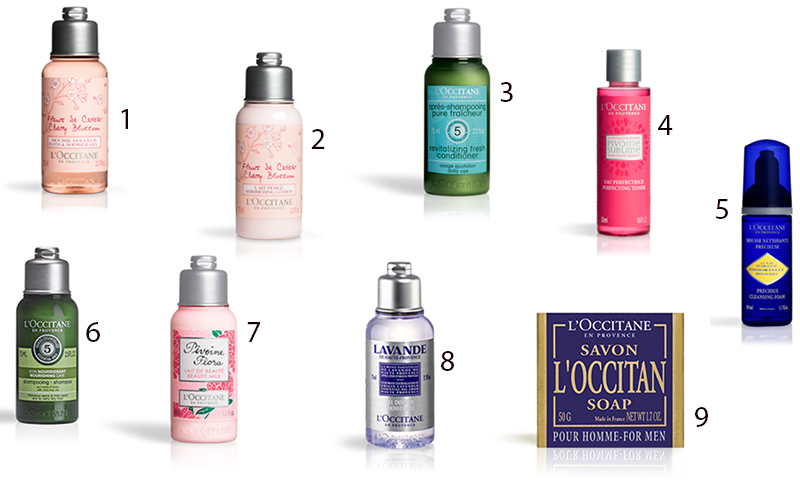 Mini produits L'Occitane