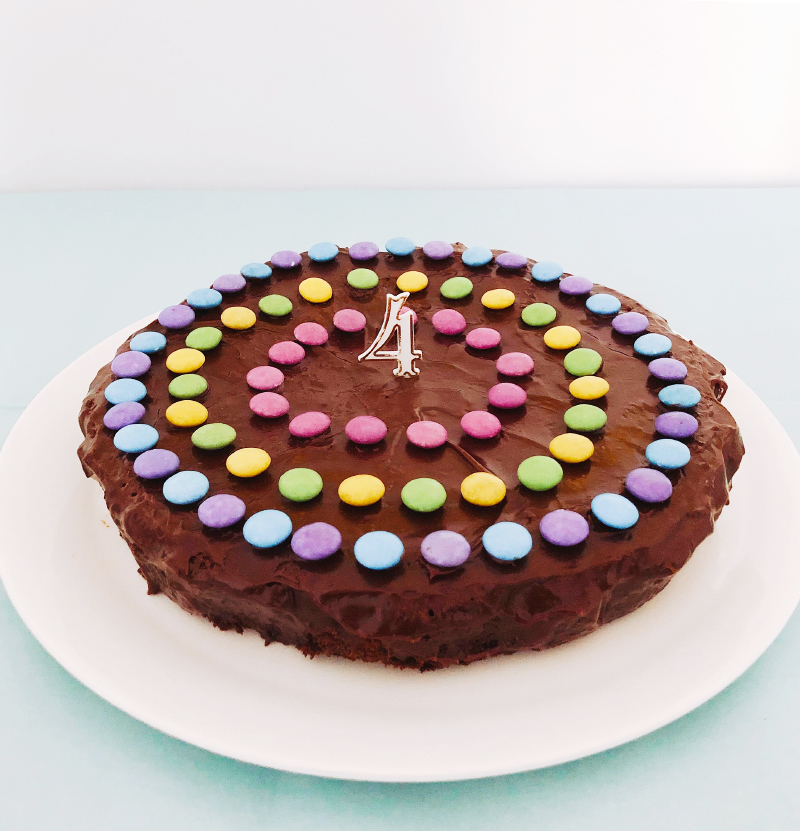 Gâteau d'anniversaire garçon 4 ans