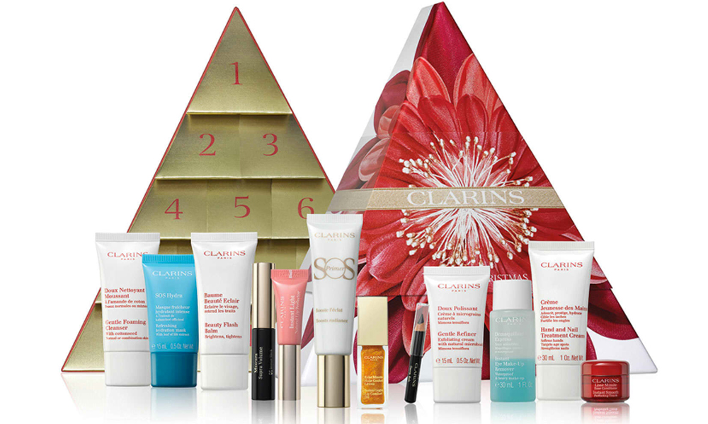 Calendrier de l'avent sapin Clarins