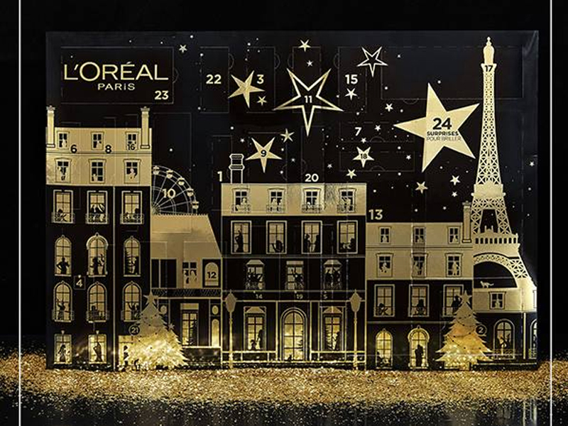 L OREAL Calendrier de l'avent assortiment maquillage 1 calendrier pas cher  