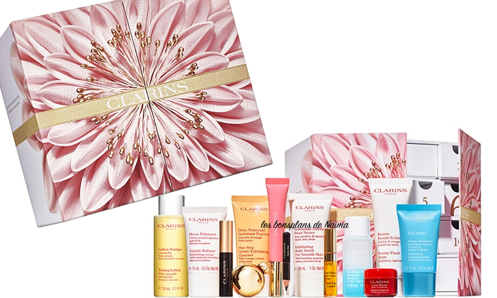 Mini calendrier de l'avent Clarins