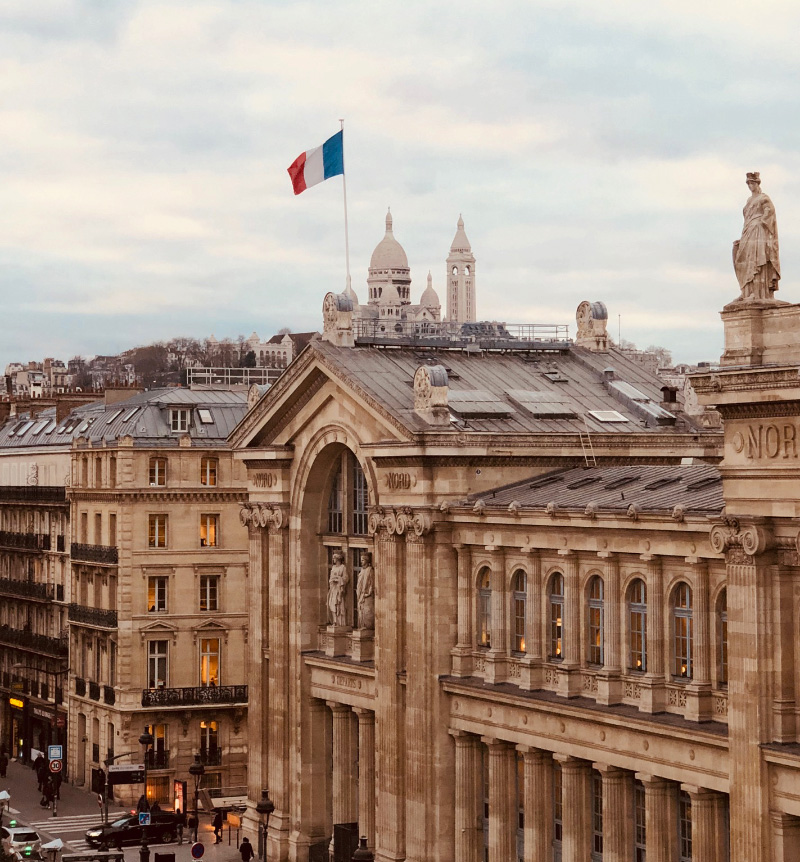 Vue 25 Hours hotel Paris Gare du Nord