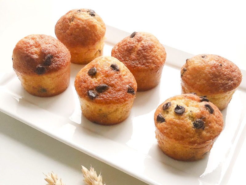 Recette muffins aux pépites de chocolat