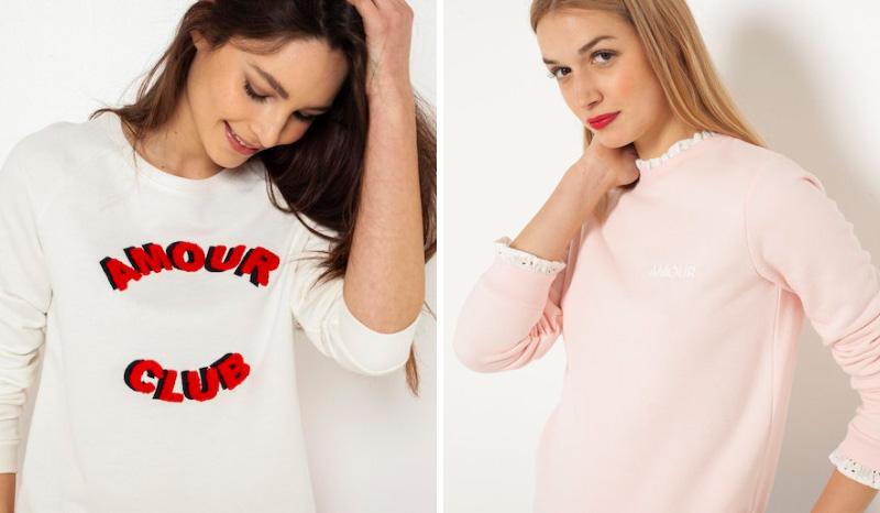 Sweat Amour Camaïeu