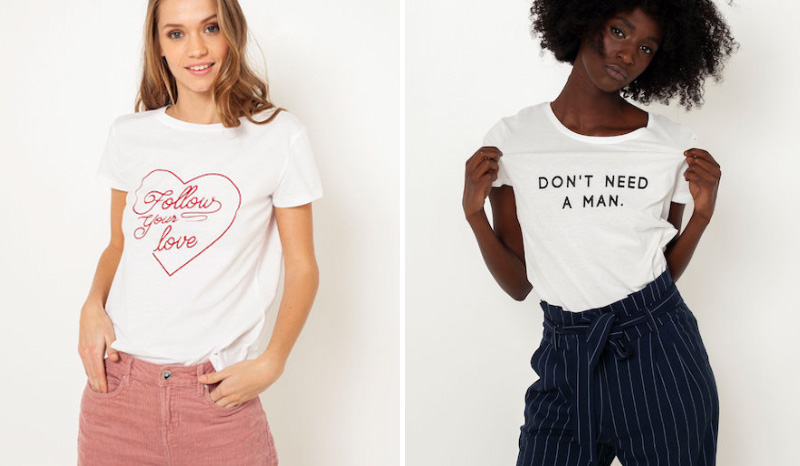 T-shirt Love Camaïeu