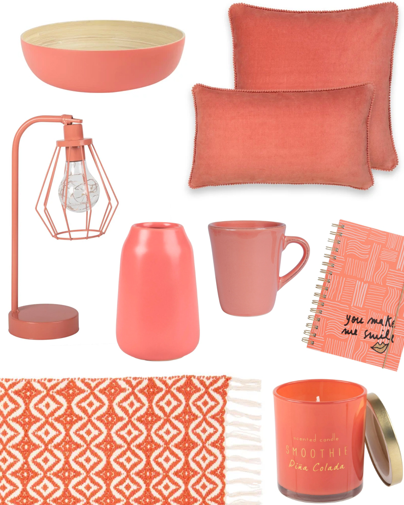 Déco couleur corail