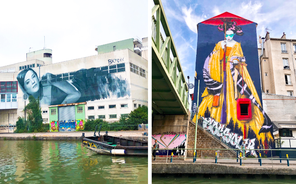 Street art Canal de l'Ourcq