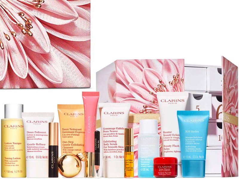 Calendrier de l'avent Clarins 12 jours