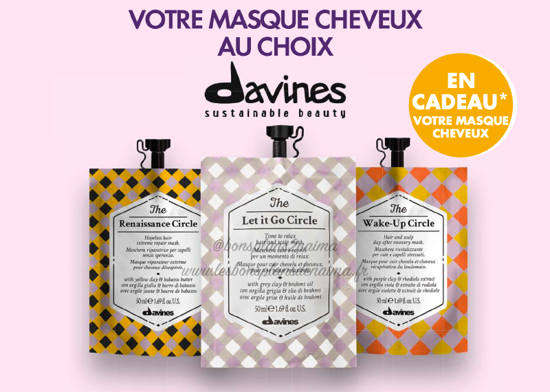 Masque Davines magazine Elle