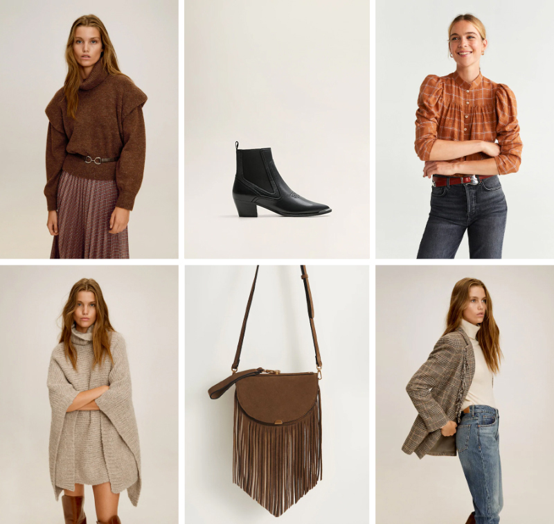 Tendance western nouvelle collection Mango Automne 2019