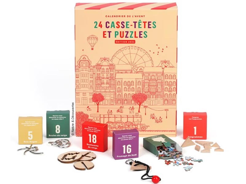 Puzzle rectangle en bois - 15 pièces - Créalia - Coffrets Créatifs pour  enfant