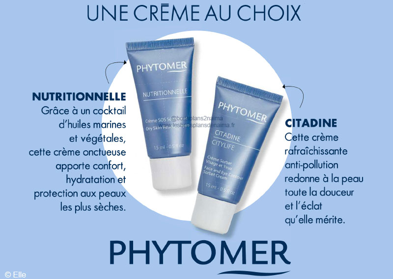 Crème phytomer magazine Elle