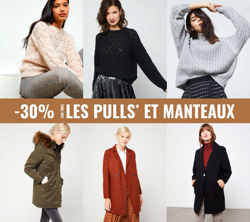 Pulls et manteaux Etam