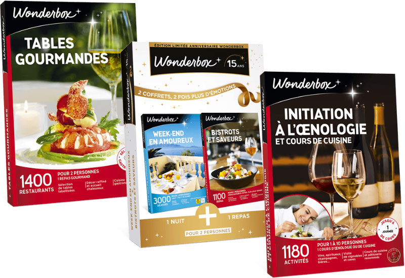 Coffrets restaurant Wonderbox