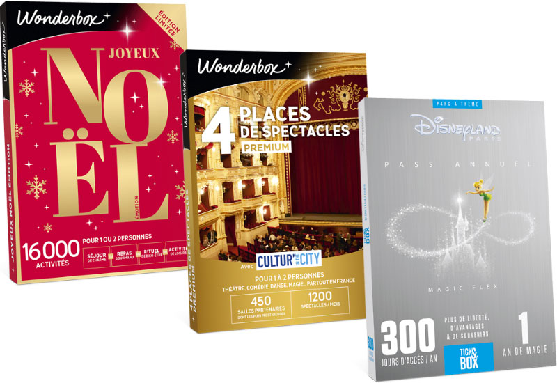 Coffrets loisirs Wonderbox