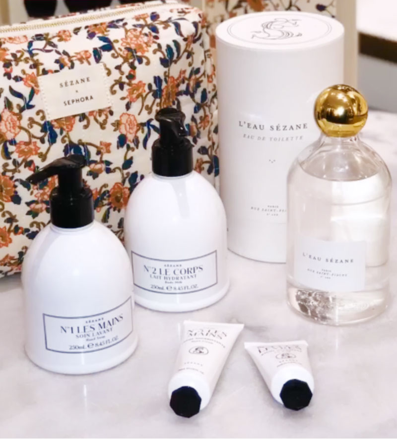 Produits Sephora x Sézane