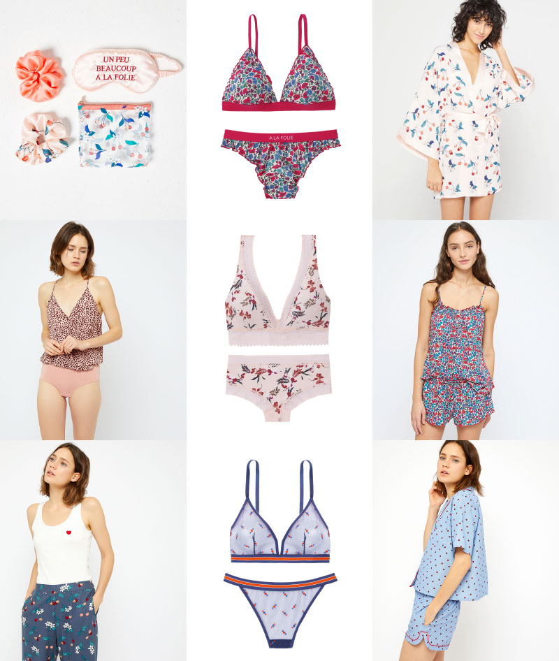 Lingerie romantique St Valentin Etam
