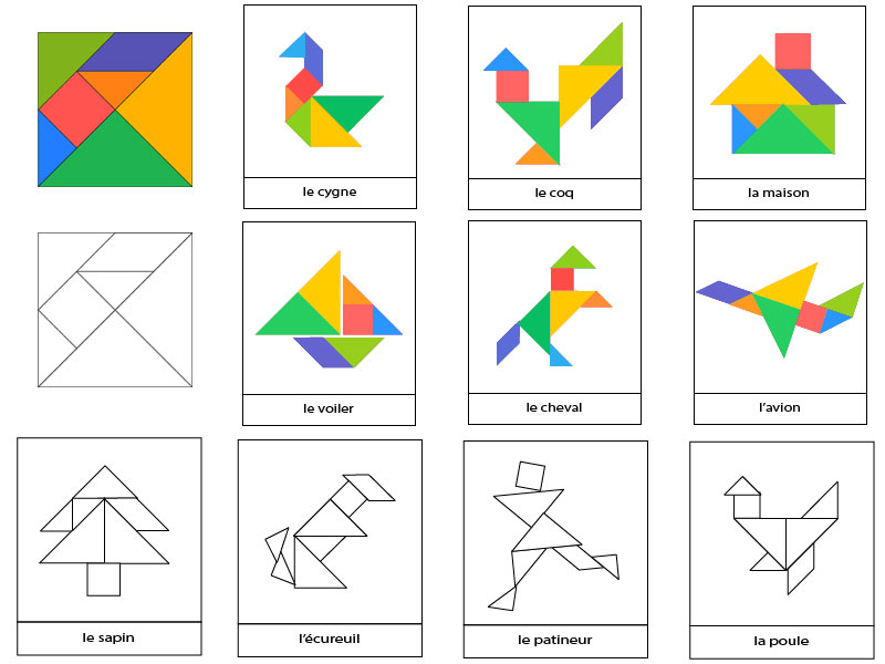 Tangram à imprimer