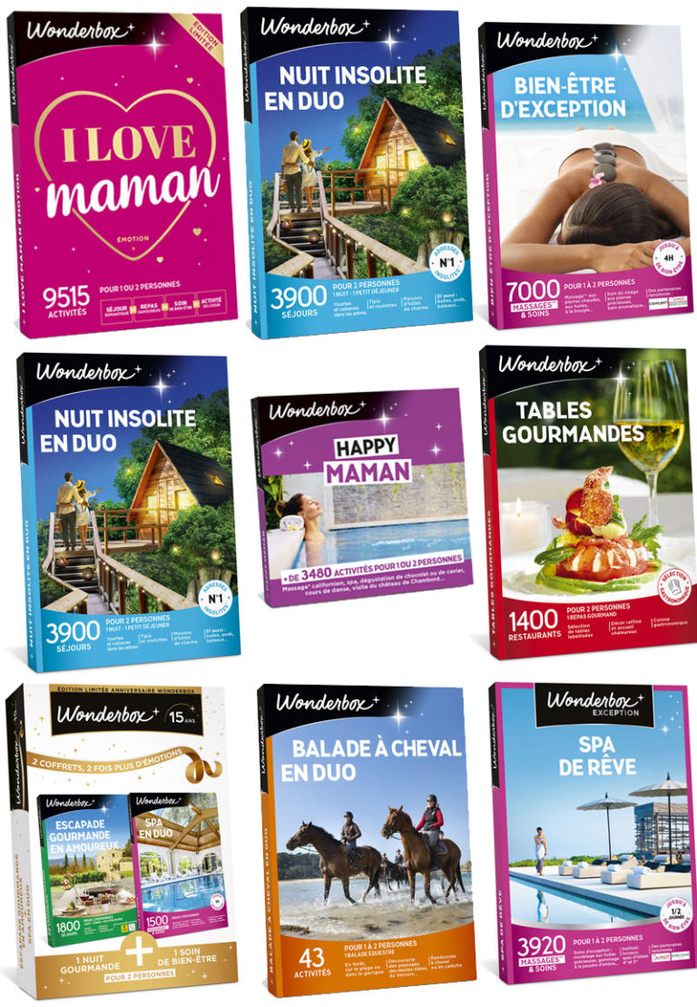 Code promo Wonderbox ! Les bons plans de Naima