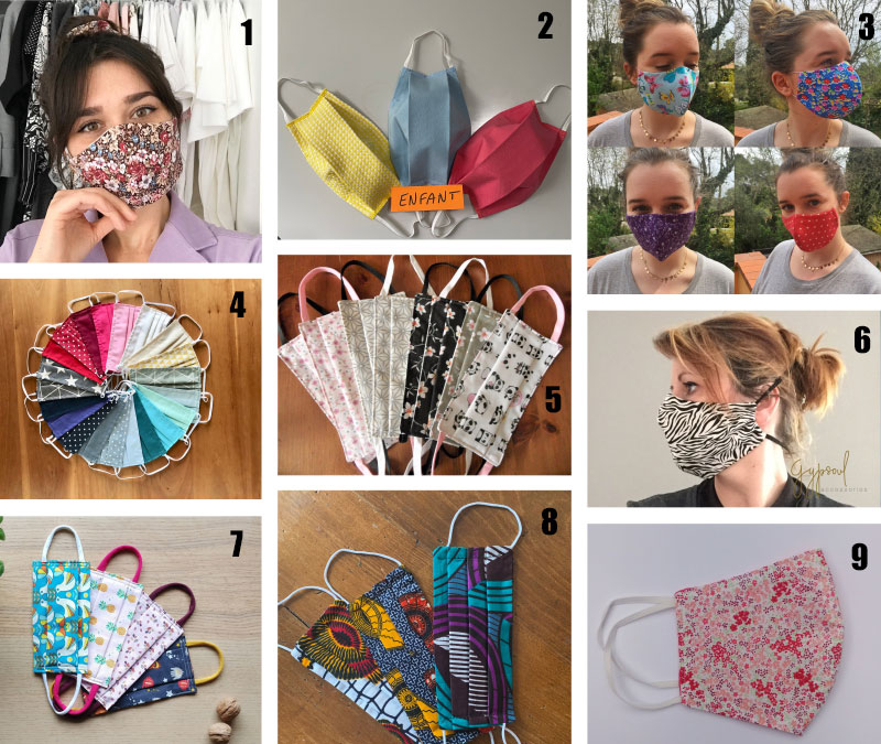 Masques Etsy