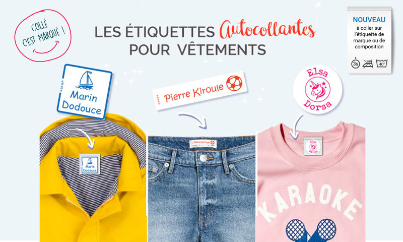 Étiquettes vêtements 