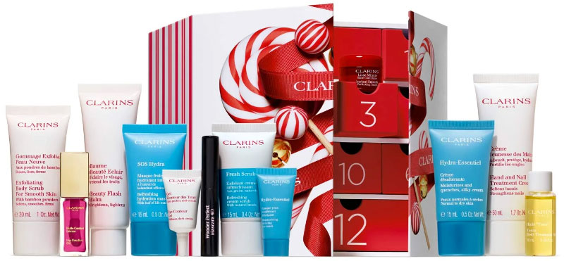 Calendrier de l’avent Clarins 12 Jours