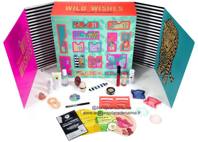Contenu calendrier de l'avent Sephora 2020