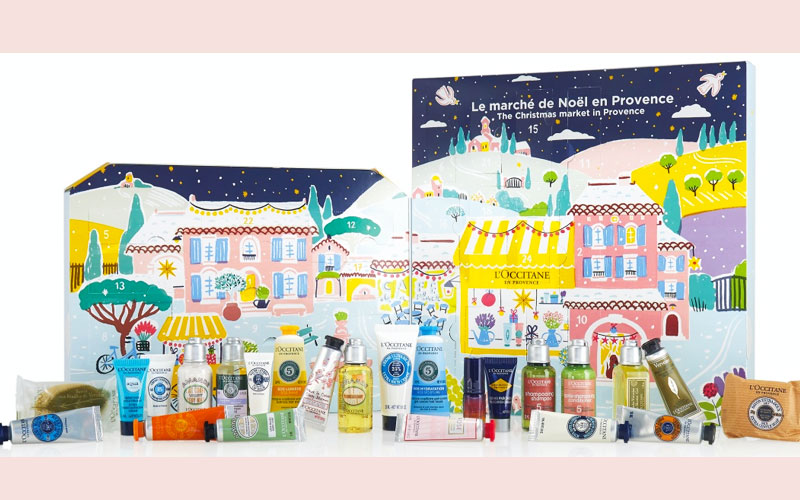 Contenu calendrier de l'avent L'Occitane 2020