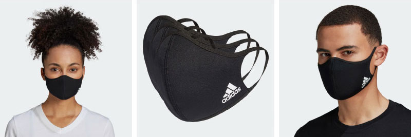 Masques Adidas noirs
