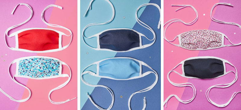 Masque en tissu à lanières