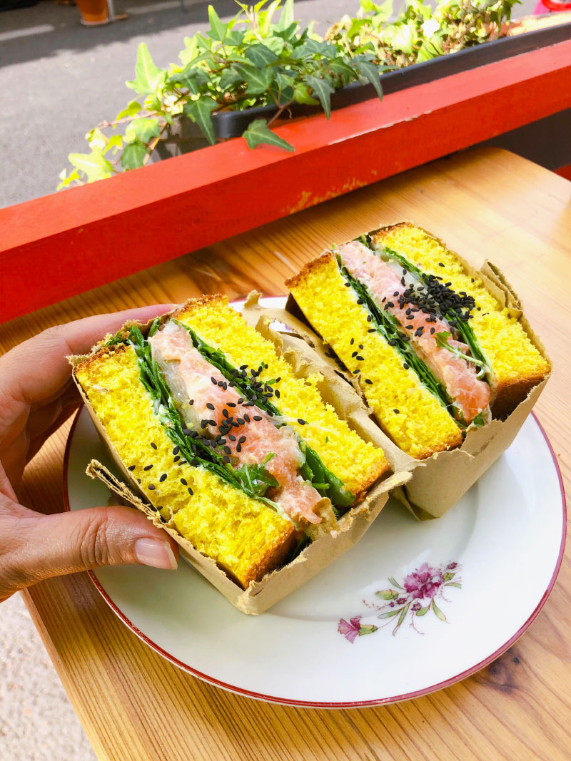 Sandwich au saumon