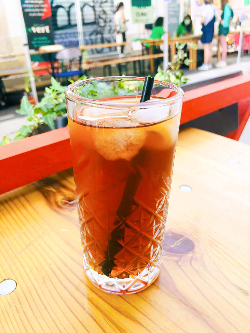 Thé glacé à la menthe
