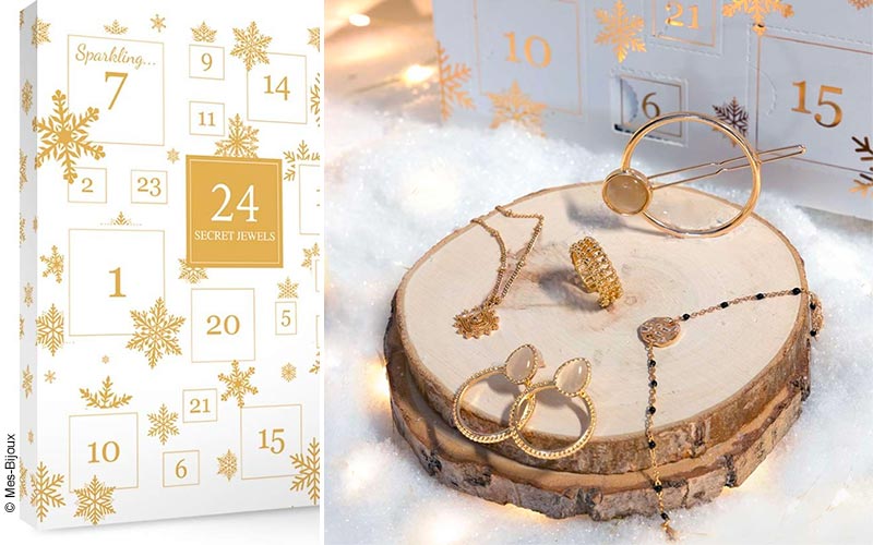 Achetez MES BIJOUX Calendrier de l'Avent 2023 Doré - 24 Bijoux