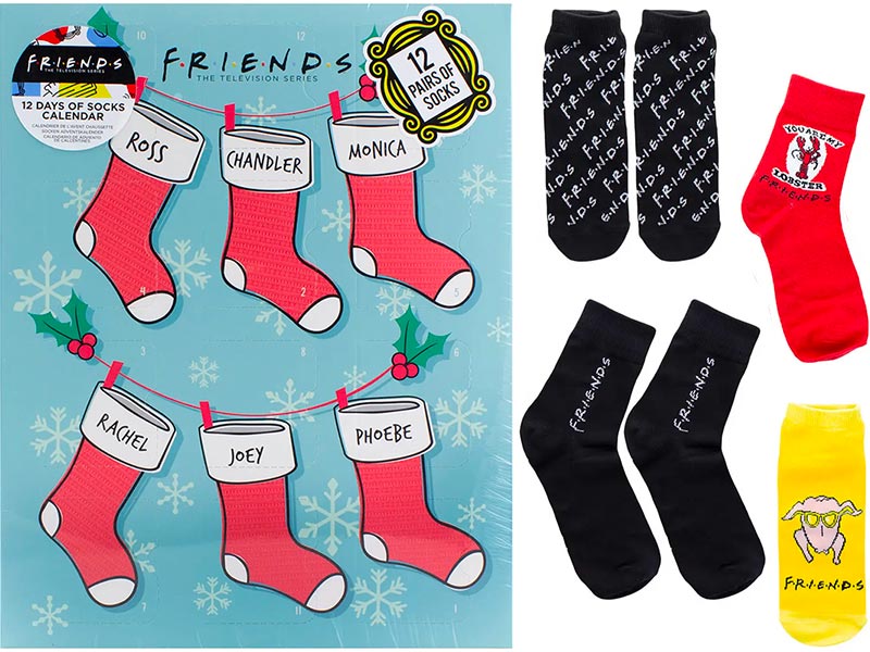 Calendrier de l’avent chaussettes Friends