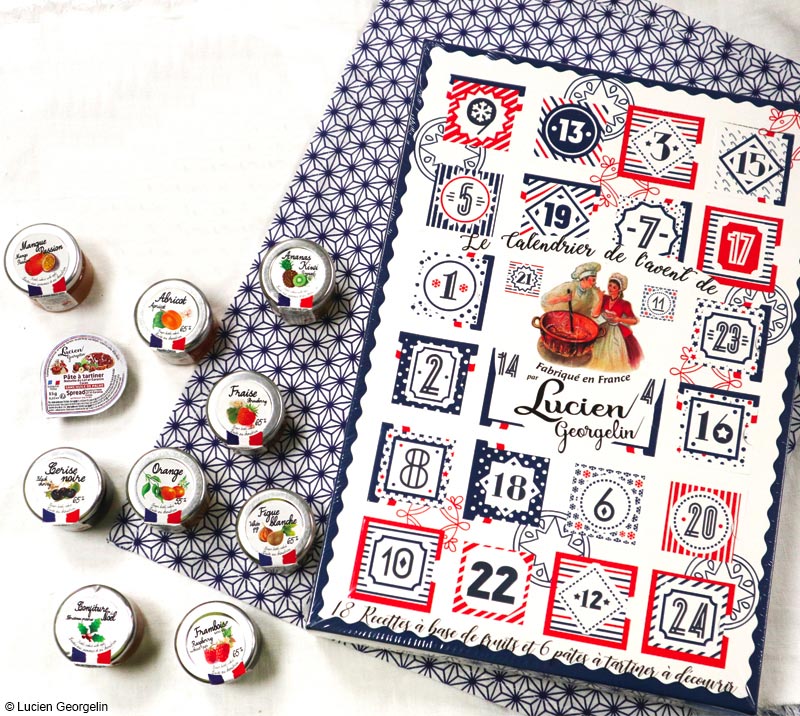 Calendrier de l'avent confiture Lucien Georgelin