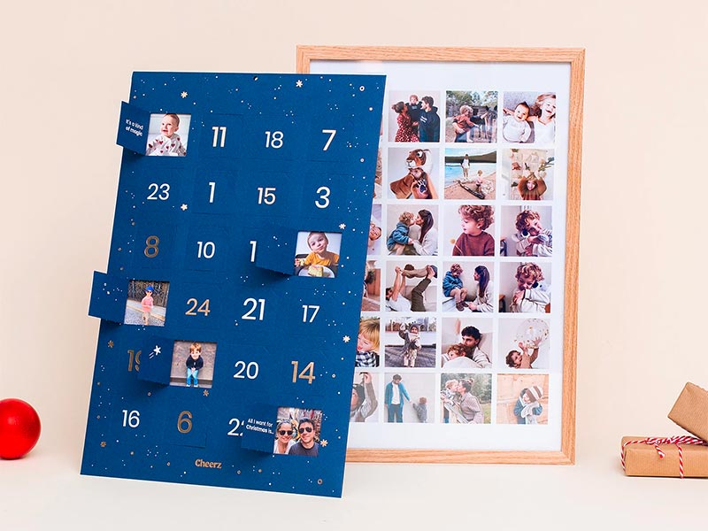 Calendrier de l'avent photo personnalisé